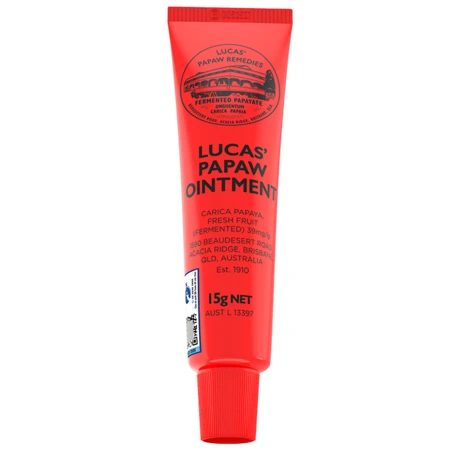 Lucas' Papaw Ointment - 15g Tube with Lip Applicator