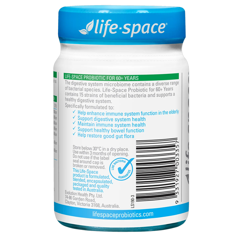 Life Space Probiotic for 60+ Years BH9